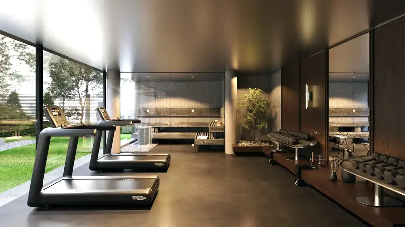 Visualisation of the gym — Sobieskiego 5